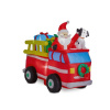 Santa in a Firetruck with Ladder and Dalmatian Christmas Inflatable